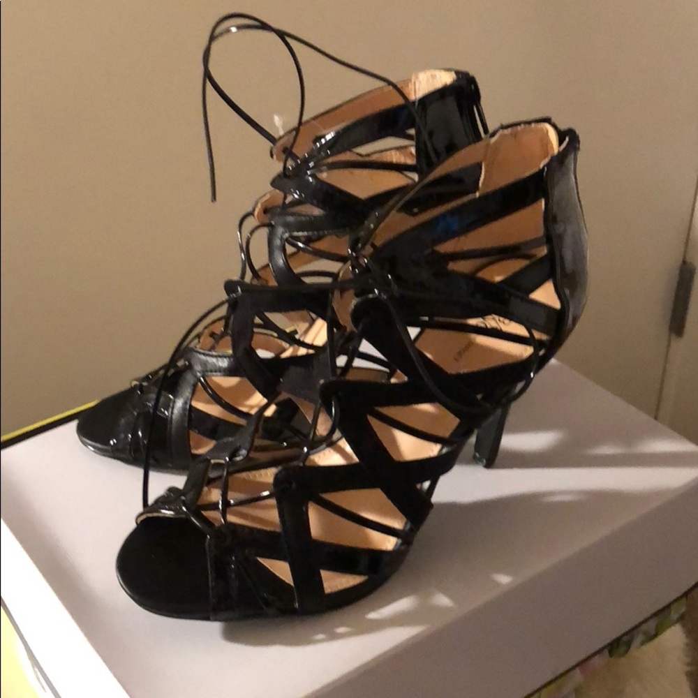 Prabal Gurung for Target Black Strappy Heels